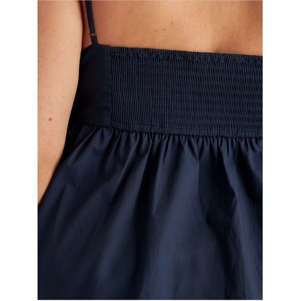 QUINCE NWT Organic Cotton Sleeveless Maxi Dress in Navy // S - Picture 3 of 12
